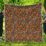 Cartoon Camping Pattern Print Quilt