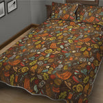 Cartoon Camping Pattern Print Quilt Bed Set