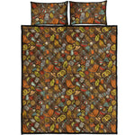 Cartoon Camping Pattern Print Quilt Bed Set