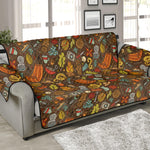 Cartoon Camping Pattern Print Sofa Protector