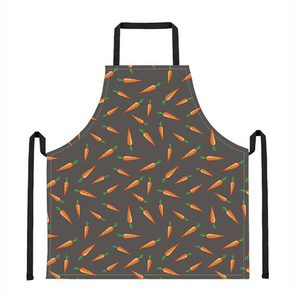 Cartoon Carrot Pattern Print Apron