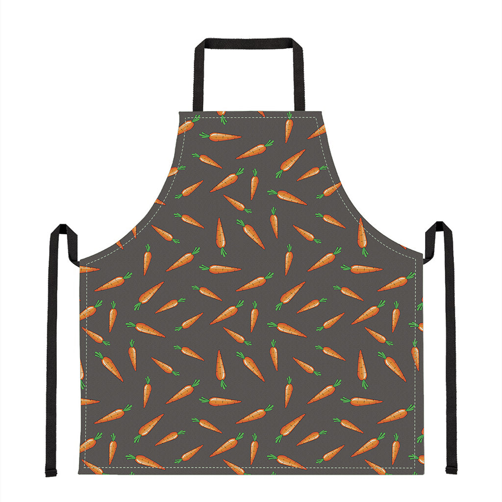 Cartoon Carrot Pattern Print Apron