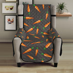 Cartoon Carrot Pattern Print Armchair Protector