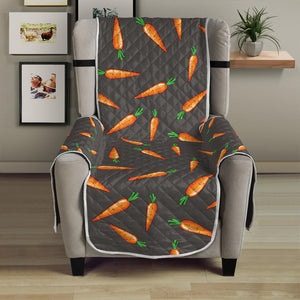 Cartoon Carrot Pattern Print Armchair Protector