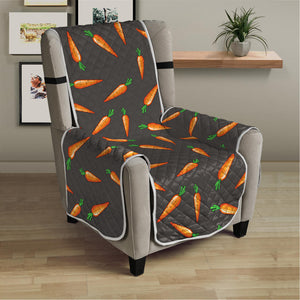 Cartoon Carrot Pattern Print Armchair Protector