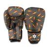 Cartoon Carrot Pattern Print Boxing Gloves