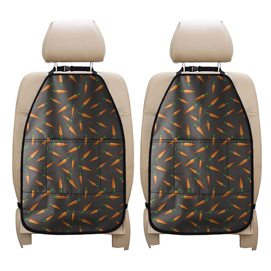 Cartoon Carrot Pattern Print Car Seat Organizers