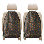 Cartoon Carrot Pattern Print Car Seat Organizers