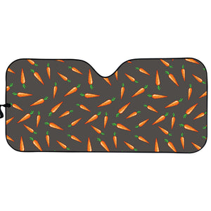 Cartoon Carrot Pattern Print Car Sun Shade