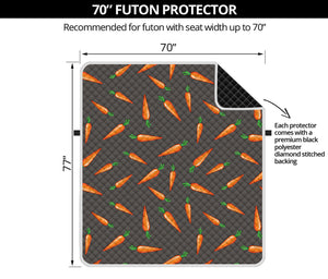 Cartoon Carrot Pattern Print Futon Protector