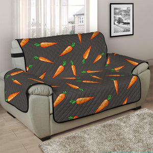 Cartoon Carrot Pattern Print Half Sofa Protector