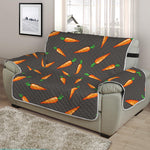 Cartoon Carrot Pattern Print Half Sofa Protector