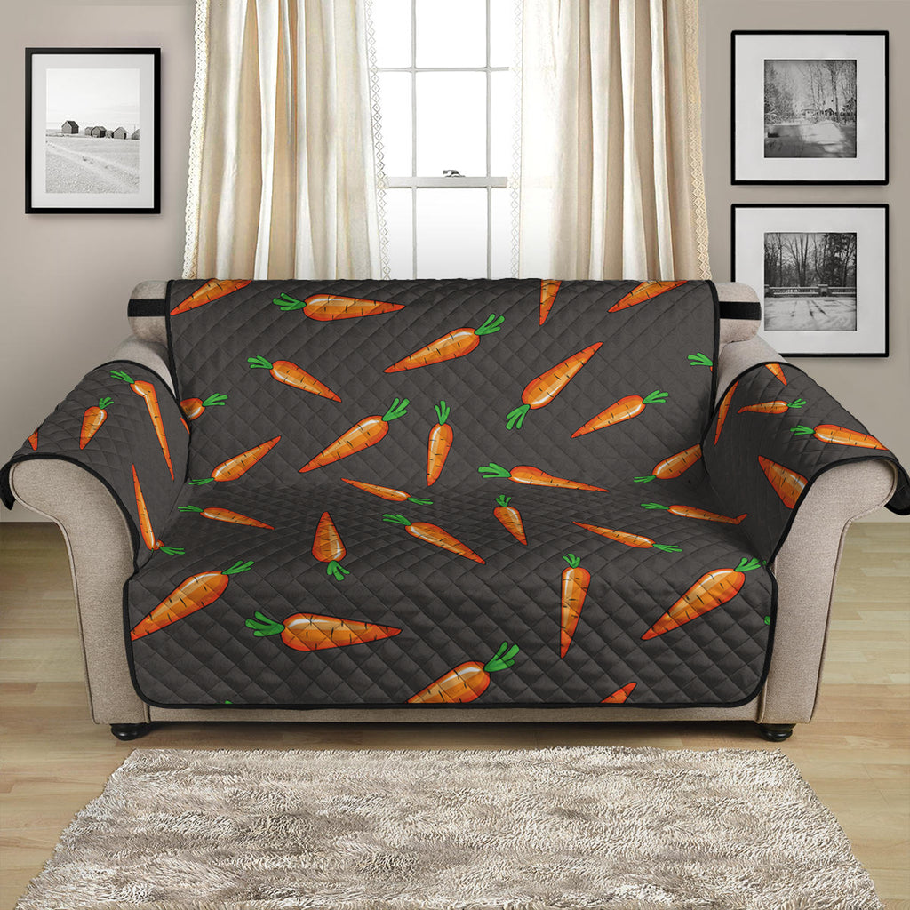 Cartoon Carrot Pattern Print Loveseat Protector