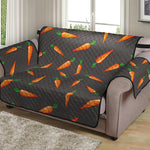 Cartoon Carrot Pattern Print Loveseat Protector