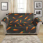 Cartoon Carrot Pattern Print Loveseat Protector