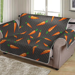 Cartoon Carrot Pattern Print Loveseat Protector