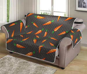 Cartoon Carrot Pattern Print Loveseat Protector