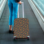 Cartoon Carrot Pattern Print Luggage Cover