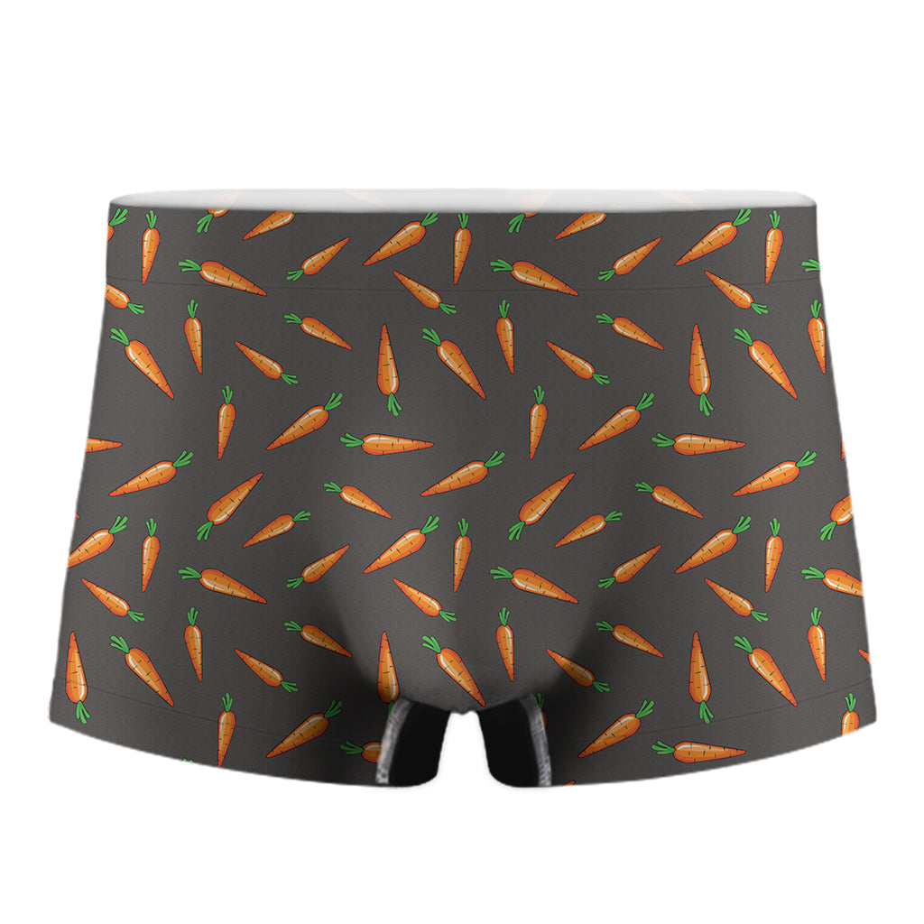 Cartoon Carrot Pattern Print Men's Boxer Briefs