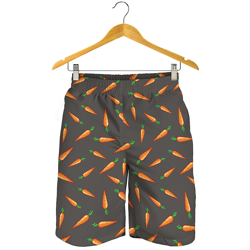 Cartoon Carrot Pattern Print Men's Shorts