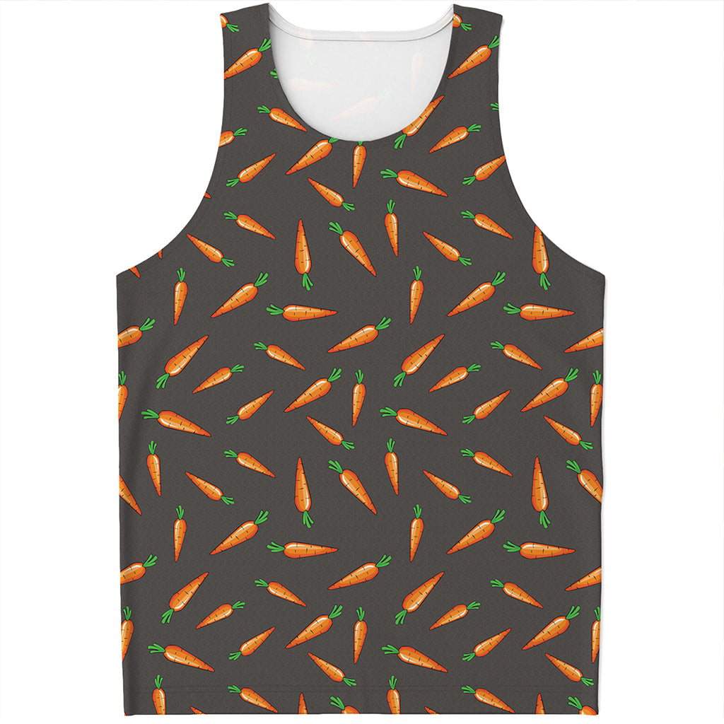 Cartoon Carrot Pattern Print Men's Tank Top