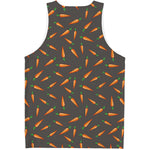 Cartoon Carrot Pattern Print Men's Tank Top