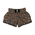 Cartoon Carrot Pattern Print Muay Thai Boxing Shorts