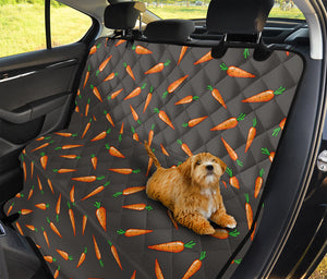 Cartoon Carrot Pattern Print Pet Car Back Seat Cover