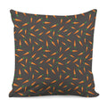 Cartoon Carrot Pattern Print Pillow Cover