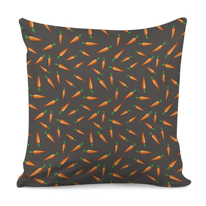 Cartoon Carrot Pattern Print Pillow Cover
