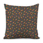Cartoon Carrot Pattern Print Pillow Cover