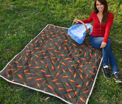 Cartoon Carrot Pattern Print Quilt