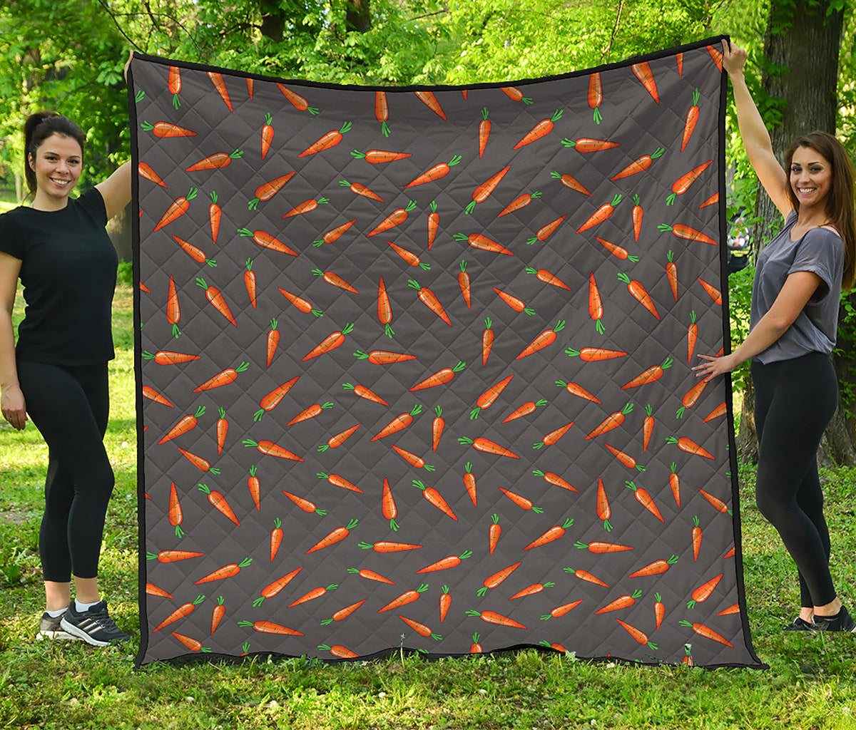 Cartoon Carrot Pattern Print Quilt