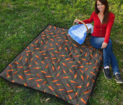 Cartoon Carrot Pattern Print Quilt