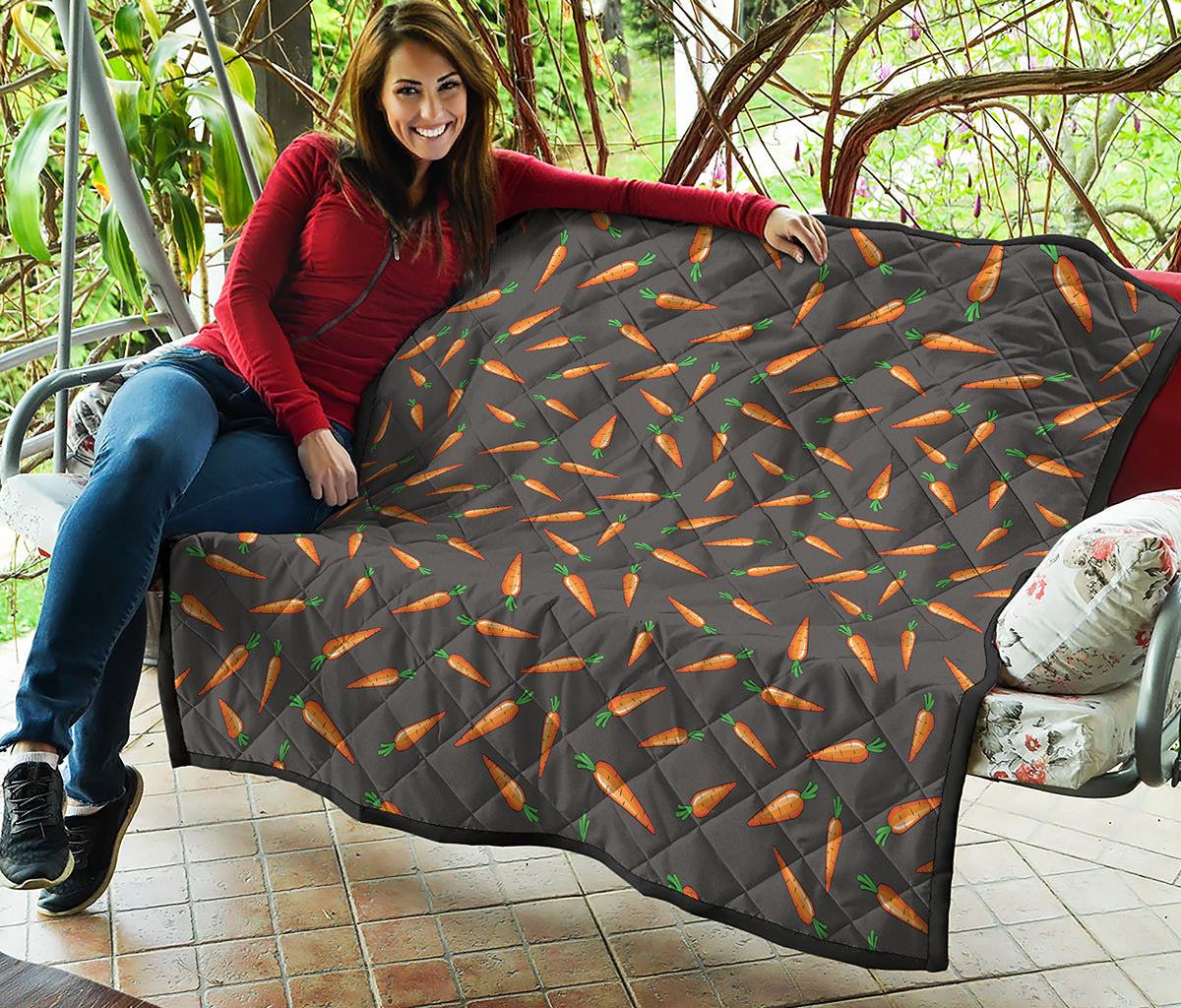 Cartoon Carrot Pattern Print Quilt