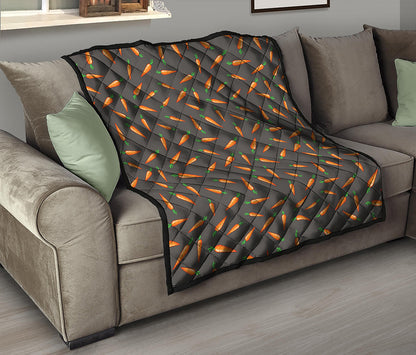 Cartoon Carrot Pattern Print Quilt