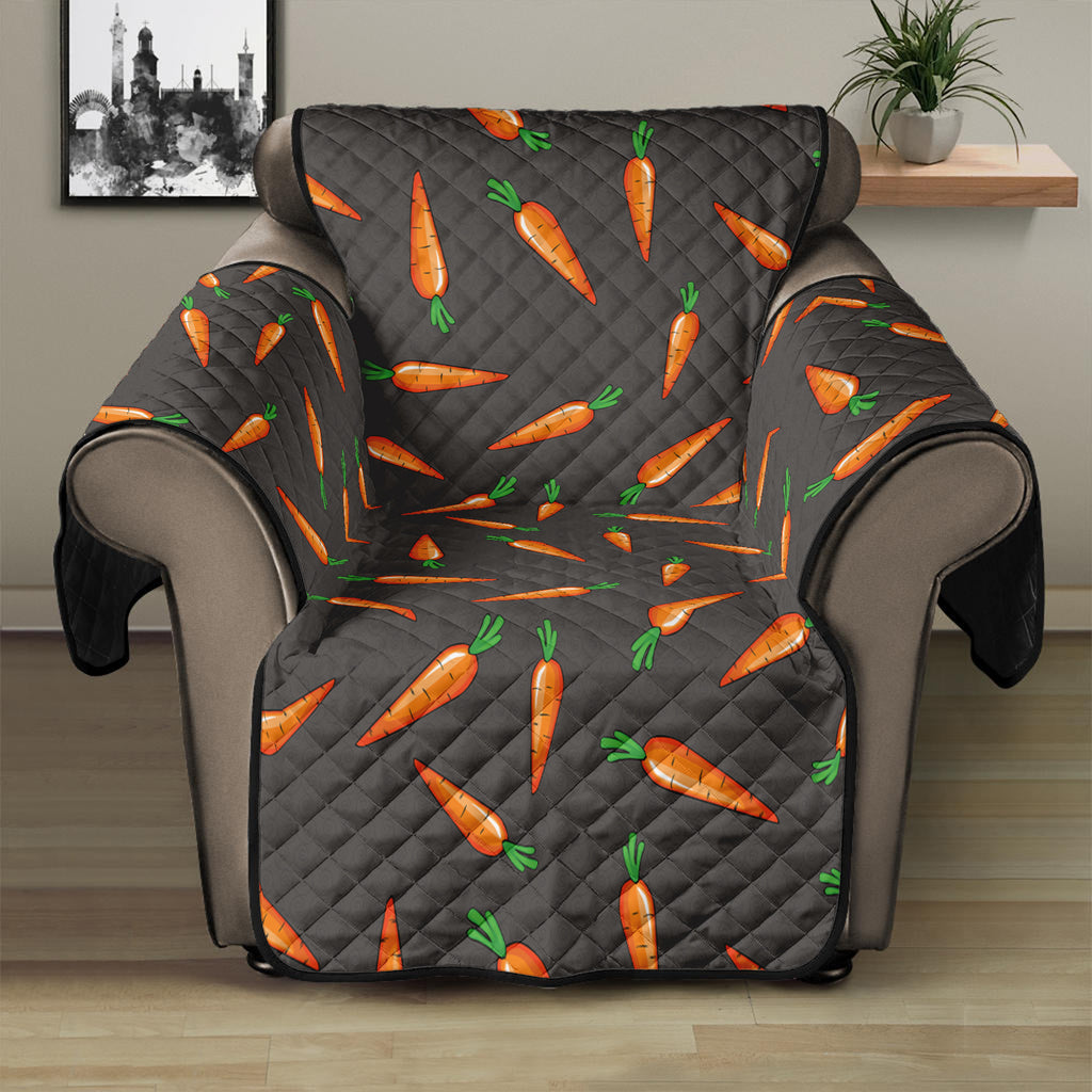 Cartoon Carrot Pattern Print Recliner Protector