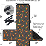 Cartoon Carrot Pattern Print Recliner Protector