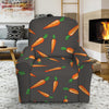 Cartoon Carrot Pattern Print Recliner Slipcover