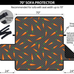 Cartoon Carrot Pattern Print Sofa Protector