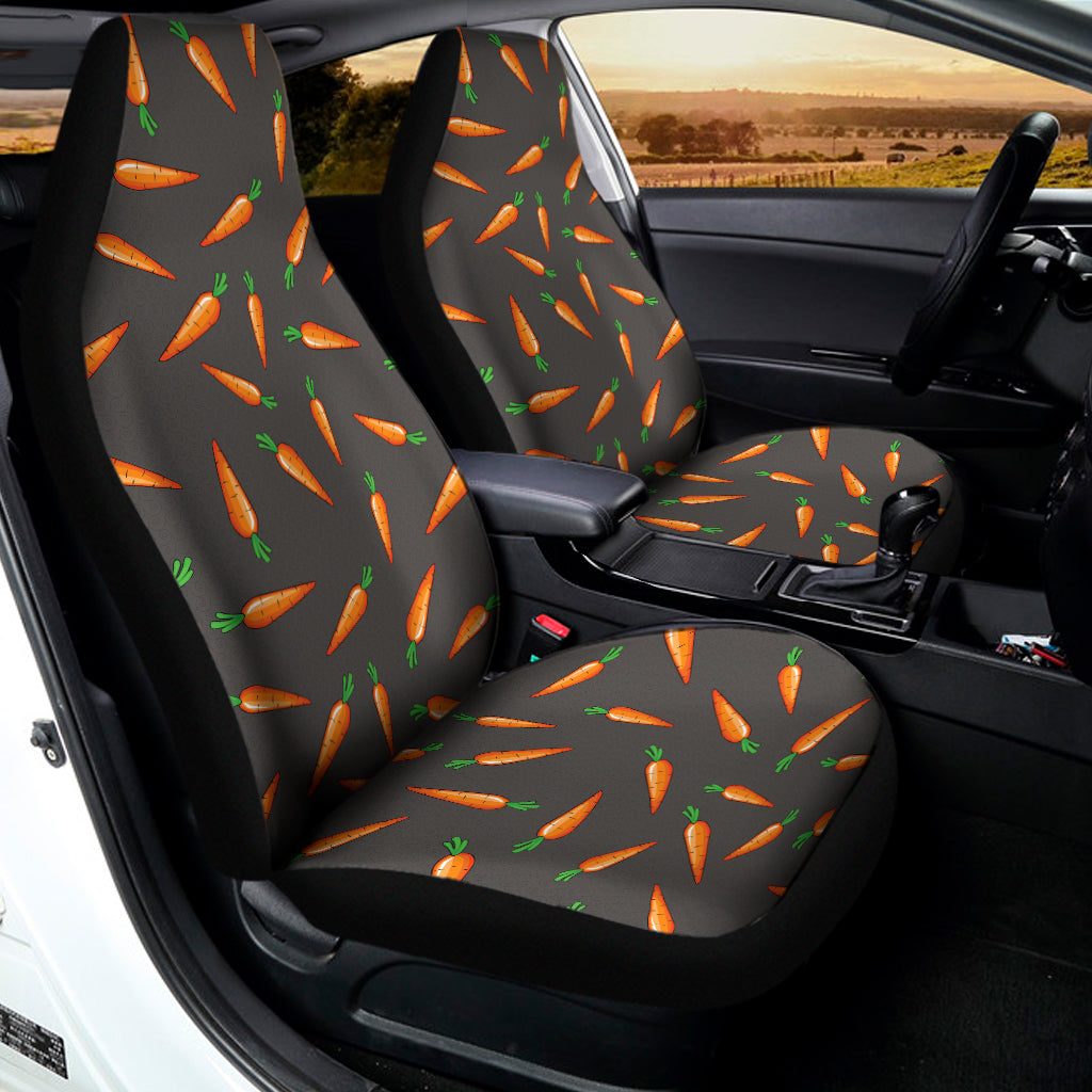 Cartoon Carrot Pattern Print Universal Fit Car Seat Covers