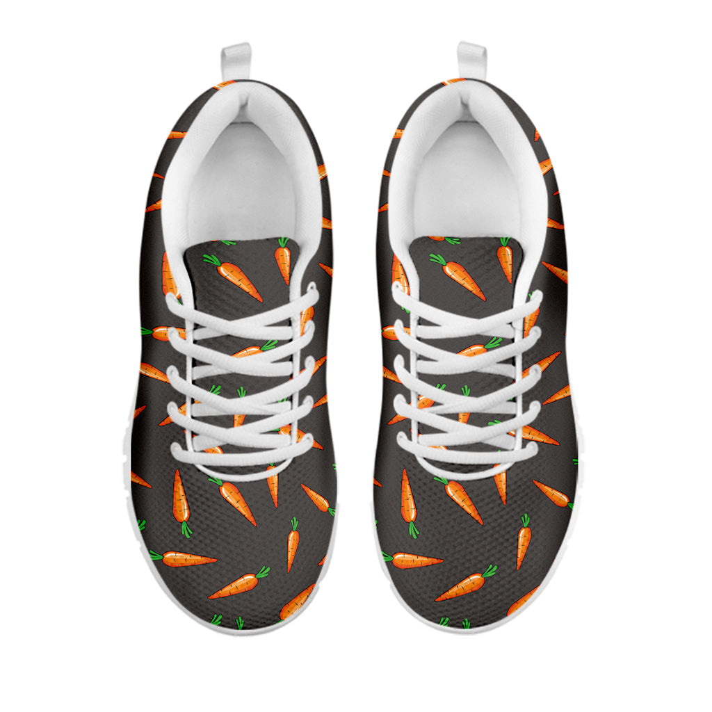 Cartoon Carrot Pattern Print White Sneakers