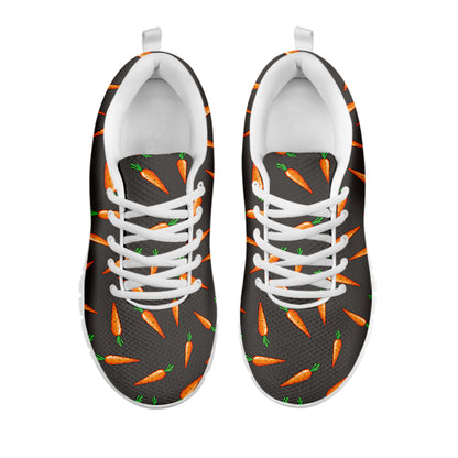 Cartoon Carrot Pattern Print White Sneakers