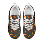 Cartoon Carrot Pattern Print White Sneakers