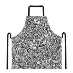 Cartoon Casino Card Pattern Print Apron