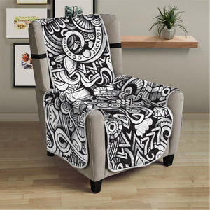 Cartoon Casino Card Pattern Print Armchair Protector