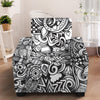 Cartoon Casino Card Pattern Print Armchair Slipcover