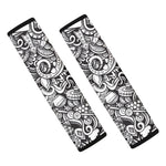 Cartoon Casino Card Pattern Print Car Seat Belt Covers