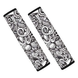 Cartoon Casino Card Pattern Print Car Seat Belt Covers