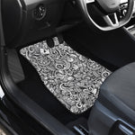 Cartoon Casino Card Pattern Print Front and Back Car Floor Mats